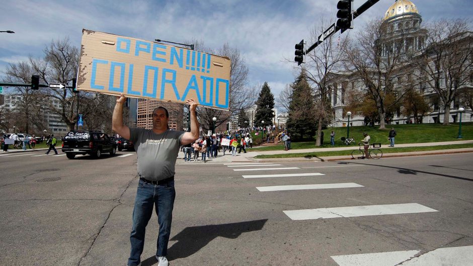 Thousands in Denver protest business closures over coronavirus