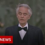 Coronavirus: Italian tenor Bocelli sings at Milan's empty cathedral – BBC News