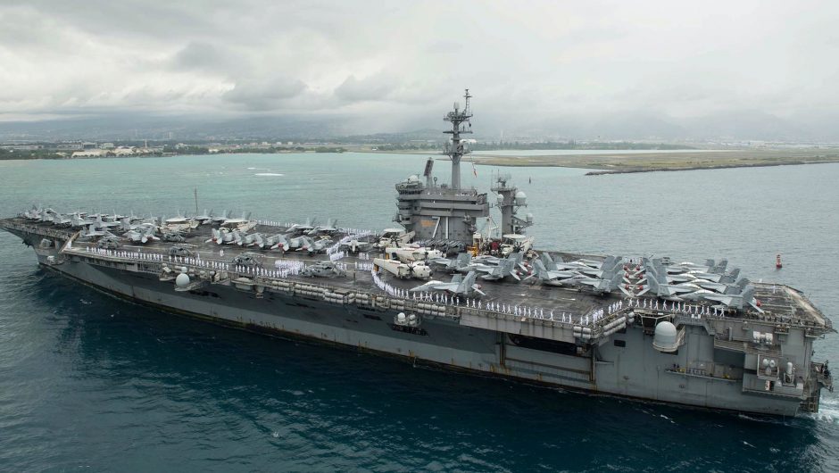 Navy carrier sidelined by coronavirus back operating in Pacific