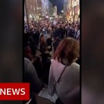Covid UK restrictions: Saturday night street scenes – BBC News