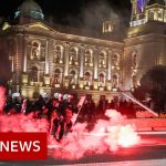 Coronavirus: Belgrade protesters storm Serb parliament over curfew – BBC News