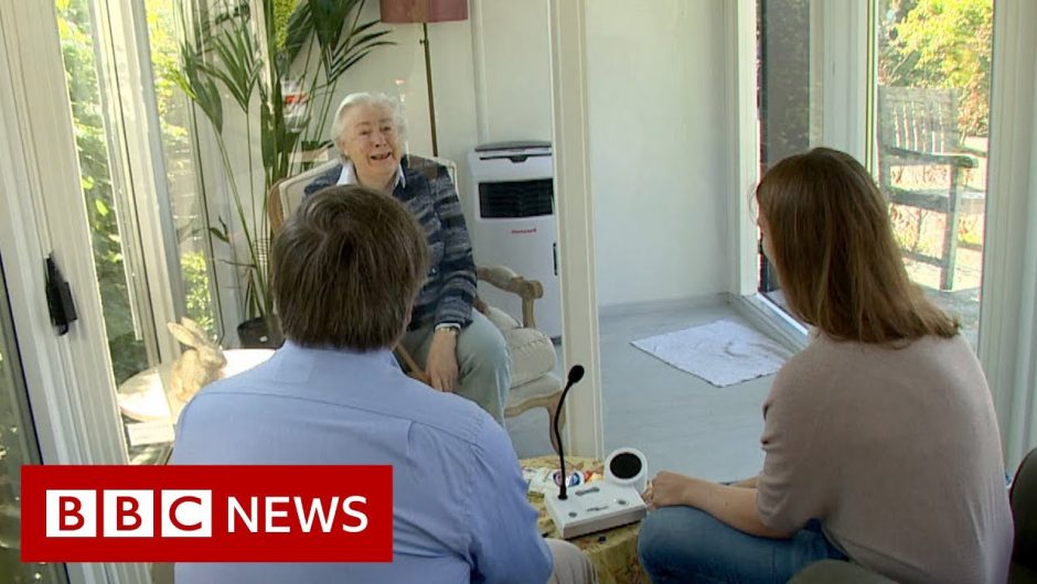 Coronavirus: Dutch care home reunites families in a glass pod – BBC News