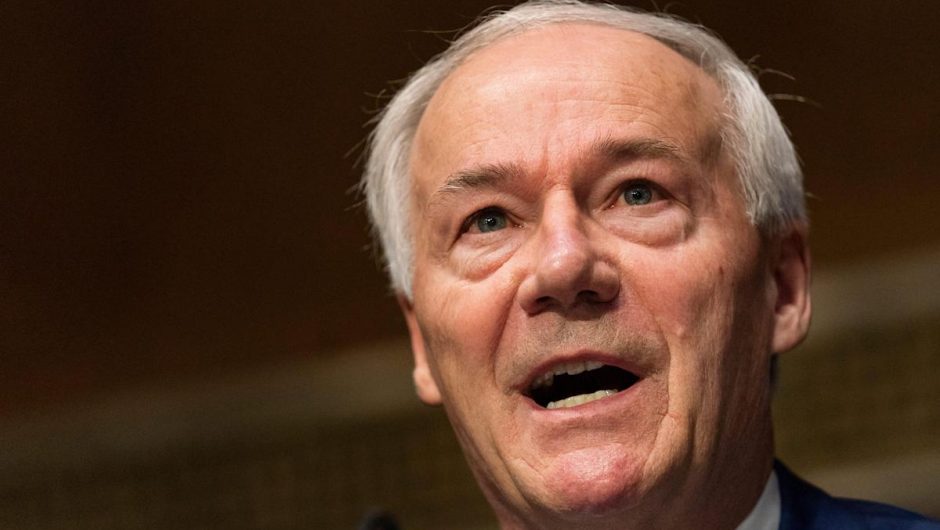 Arkansas’ Republican governor thanked President Joe Biden for depoliticizing the federal COVID-19 response