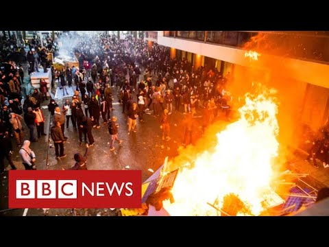 Mass protests against Covid restrictions in European cities – BBC News