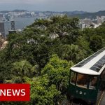 Hong Kong's Peak Tram reopens after 14 months – BBC News