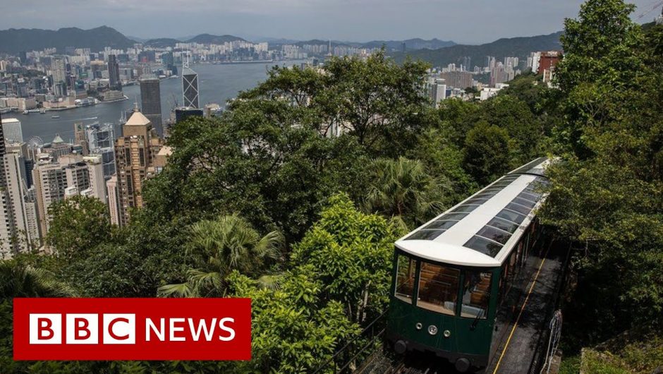 Hong Kong's Peak Tram reopens after 14 months – BBC News