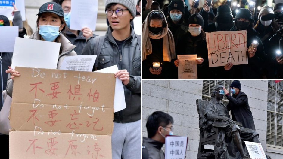 China’s COVID-19 lockdown measures prompts protesters in NYC, Harvard, Chicago