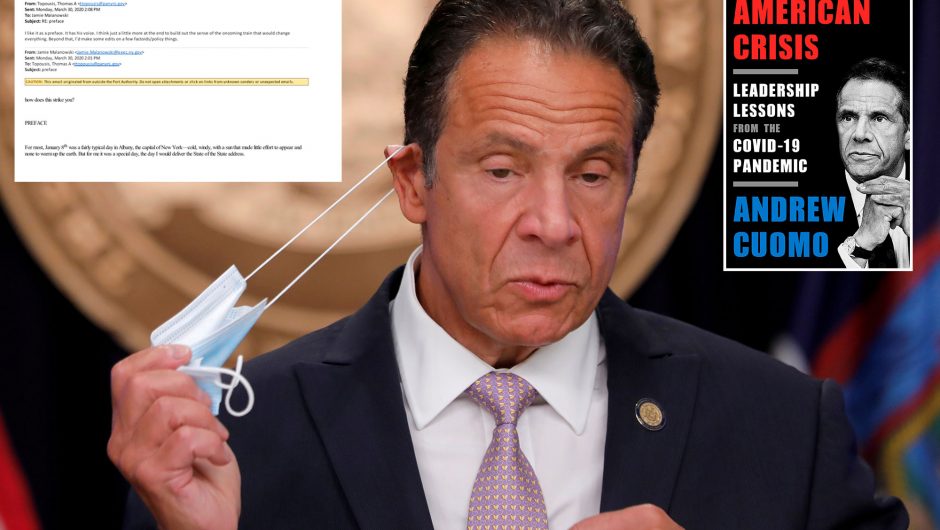Emails suggest ex-Gov. Cuomo launched COVID-19 memoir in March 2020