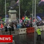 New Zealand blasts James Blunt and Baby Shark at Covid rule protesters – BBC News