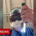 Covid: US doctor's video simulates what dying patient sees – BBC News