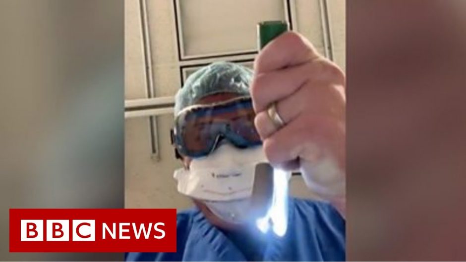 Covid: US doctor's video simulates what dying patient sees – BBC News