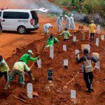 Anti-maskers in Indonesia were required to dig graves for COVID-19 victims